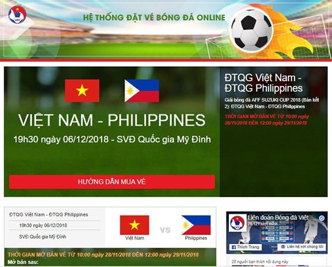 Gần 7000 vé xem trận Việt Nam - Philippines được chuyển phát qua bưu điện