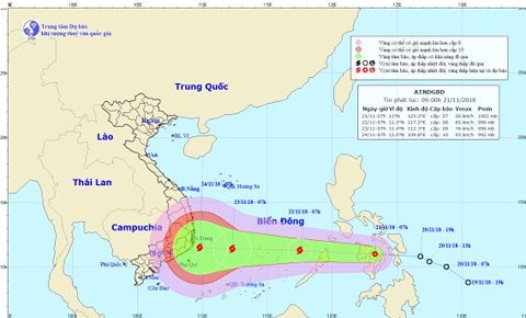 Tin áp thấp trên biển Đông hôm nay: Áp thấp di chuyển hướng Tây, giật cấp 9