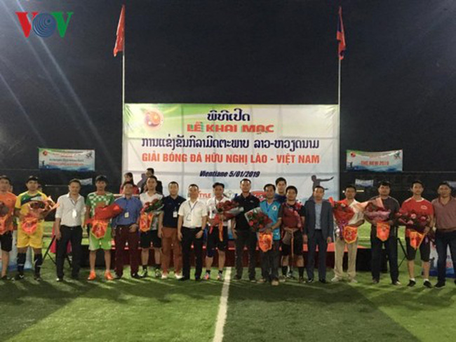 Khai mạc Giải bóng đá hữu nghị Lào - Việt Nam Vientiane 2019