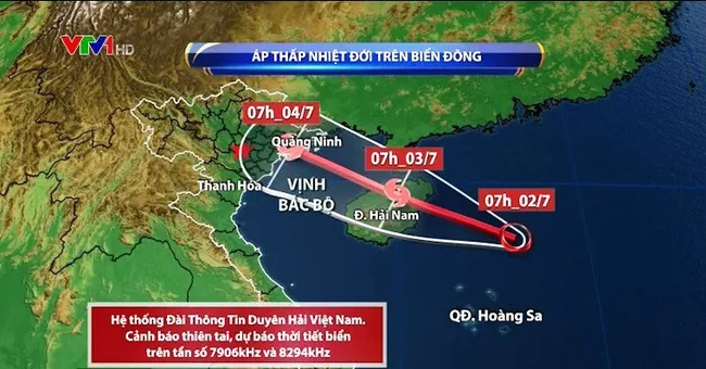 TIN TỨC MỚI - Áp thấp nhiệt đới trên biển Đông có thể mạnh lên thành bão