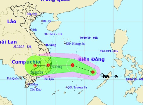 TIN TỨC MỚI - Áp thấp nhiệt đới mạnh lên thành bão, đổ bộ Bình Định-Ninh Thuận vào ngày mai 30/10