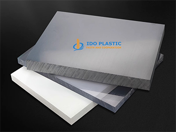 NHỰA PVC MÀU XÁM TẤM VÀ THANH